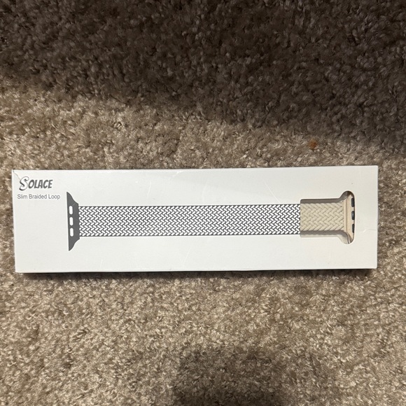 Solace Other - NWT - SOLACE | APPLE WATCH - Slim Braided Loop Band | LARGE | Cream